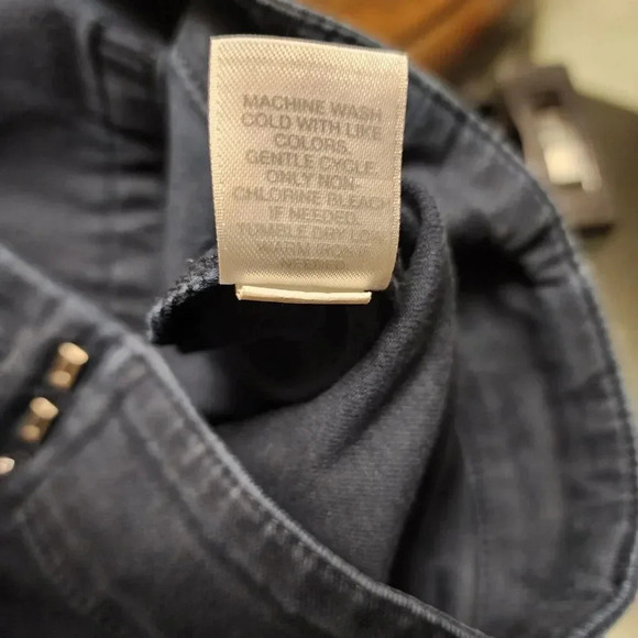 J. Jill Pants Women Size 18P Blue Cotton Mid Rise Flat Front Stretchy Belt Loops - Picture 4 of 8